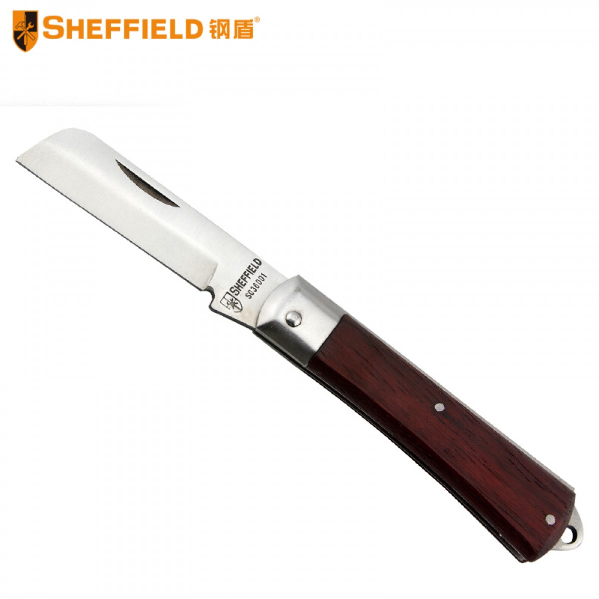 钢盾 SHEFFIELD S036001 直刃电工刀8英寸