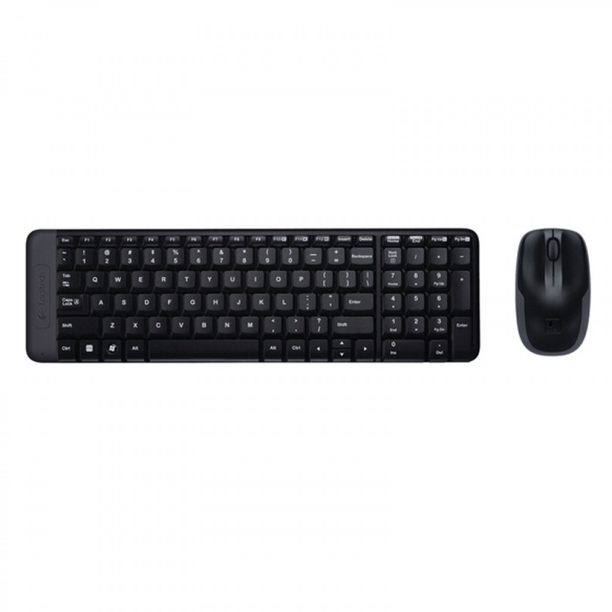 罗技（Logitech） MK220 键鼠套装 家用商务办公无线鼠标无线键盘套装 无线2.4G接收器 黑色 单位：个