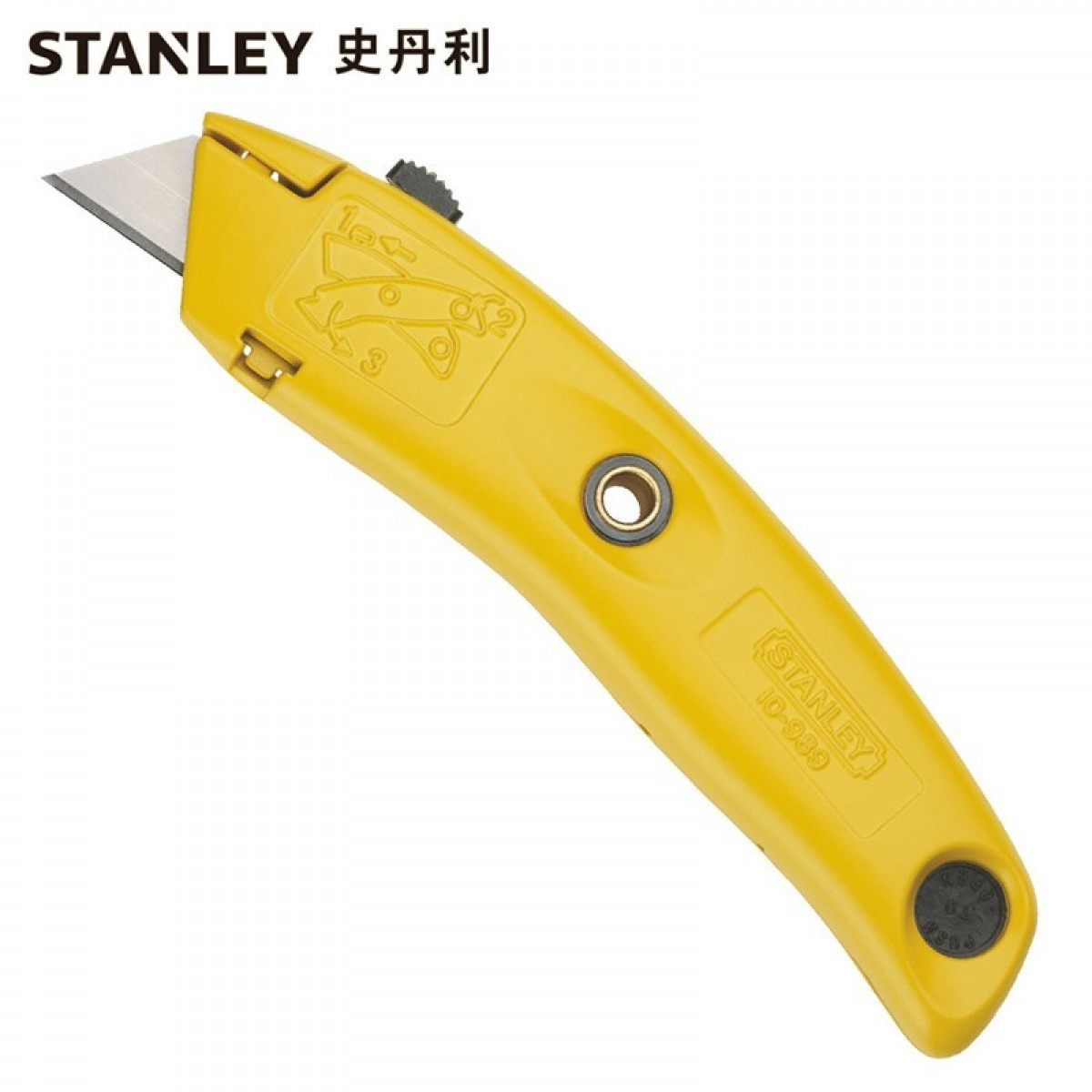 史丹利（STANLEY）19MM旋转割刀美工刀裁纸刀壁纸刀墙纸刀带刀片实用割刀 10-989-23（7英寸）
