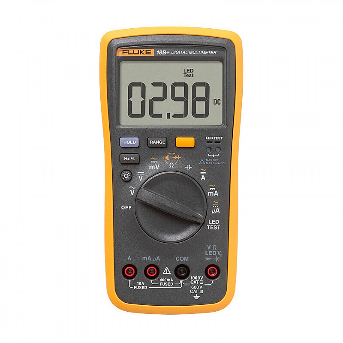 福禄克（FLUKE)Fluke 18B+ 数字万用表  1000 V 可测LED  FLUKE-18B+ CHINA