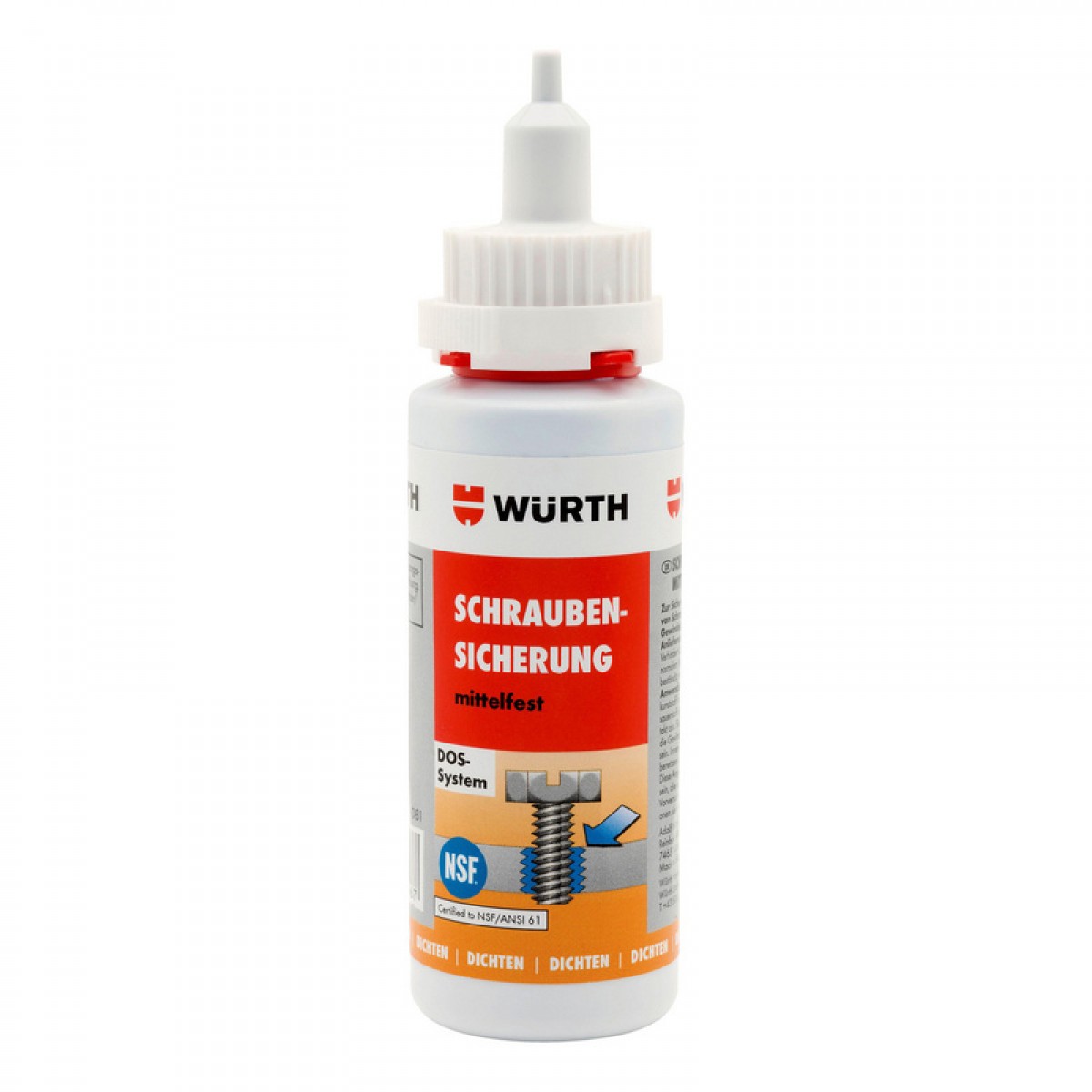 伍尔特（WURTH）0893243250 中强度螺丝固定胶-250G 螺丝固定液 螺丝紧固胶 螺丝紧固 紧固胶 螺纹紧固胶