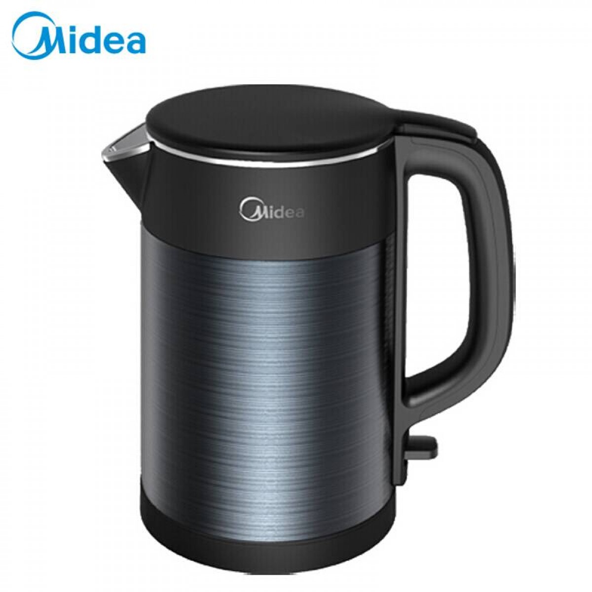 美的（Midea）电热水壶 1.5L烧水壶双层防烫 304不锈钢无缝水壶