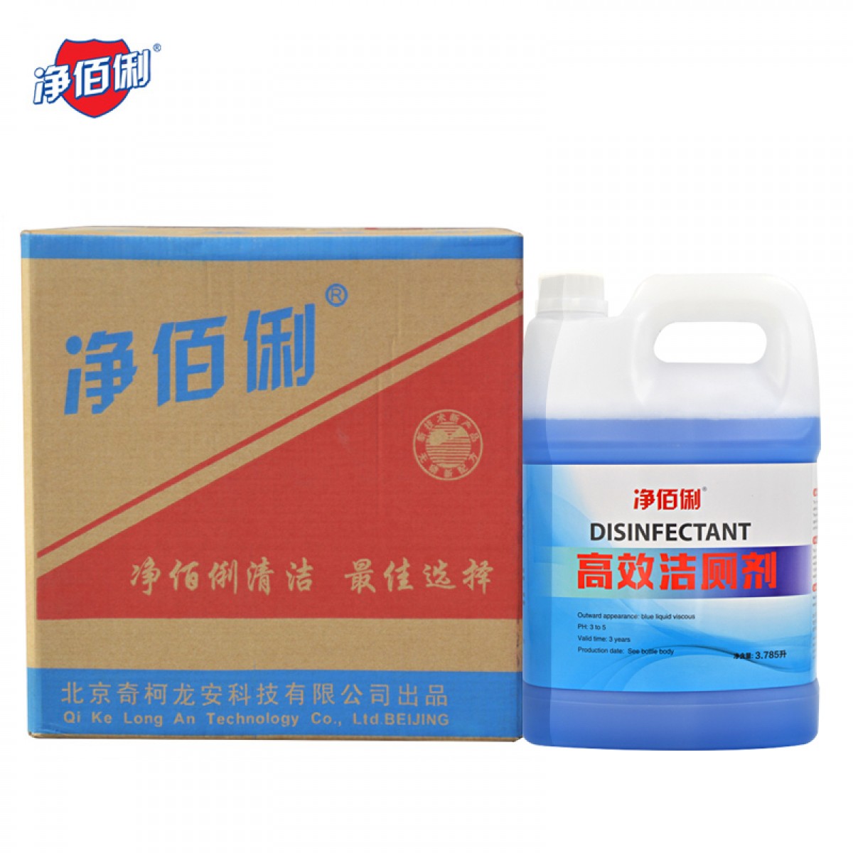 净佰俐 （JINGBL） 高效洁厕剂3.785L*4桶/桶 马桶清洁剂企业工业品(新老包装随机）