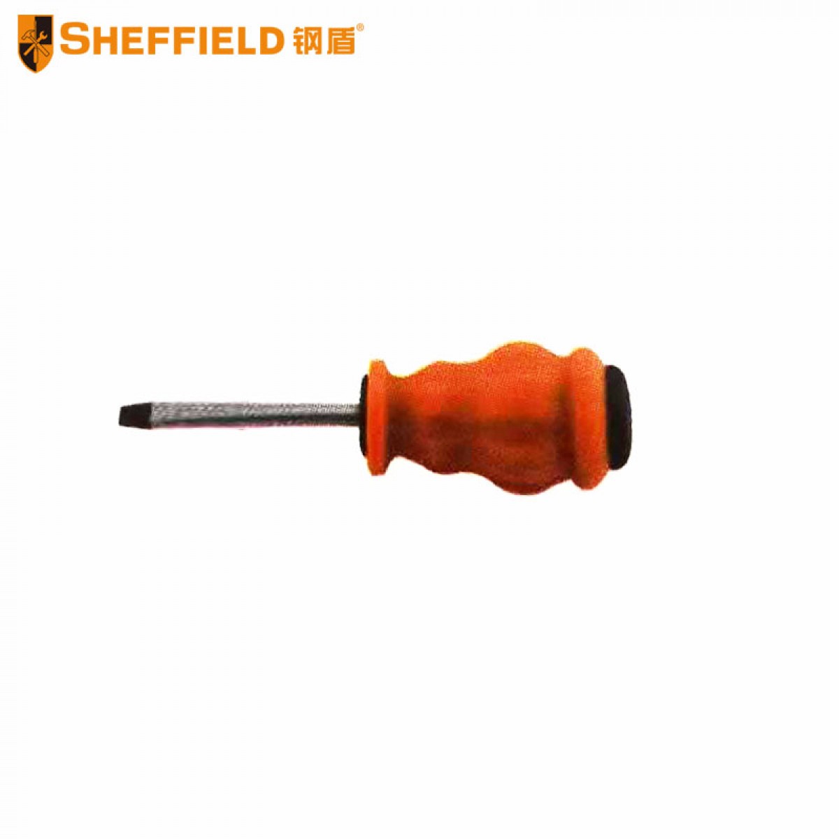 钢盾 SHEFFIELD S055305 强力塑柄一字螺丝批 5x75mm（12个起订）
