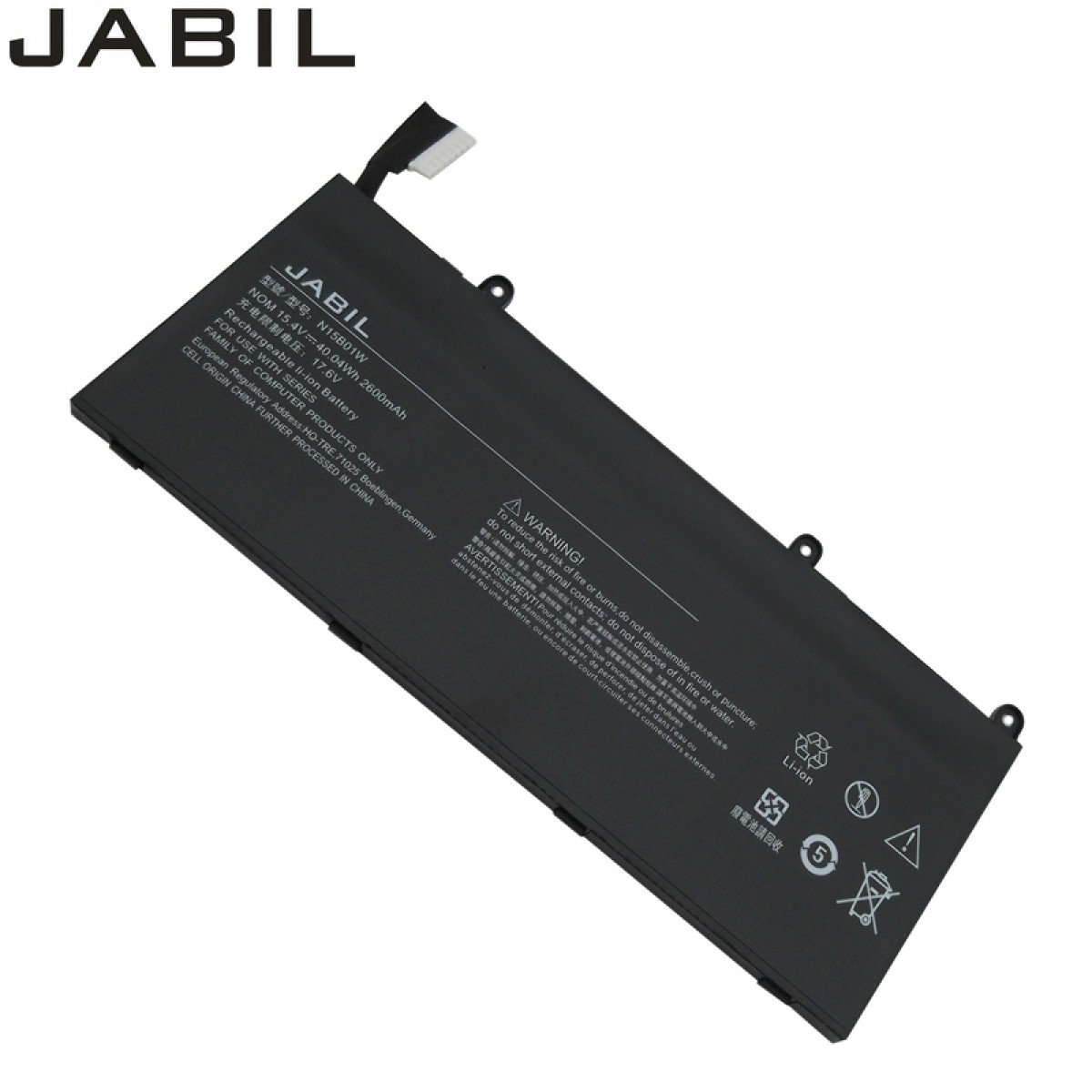 JABIL适用MI小米 Ruby 15.6英寸 TM1802-AA/AC/AD/AP/AG/AF/DA/BL XMA2011 TM1703 TM1709 N15B01W笔记本电池 单位：个
