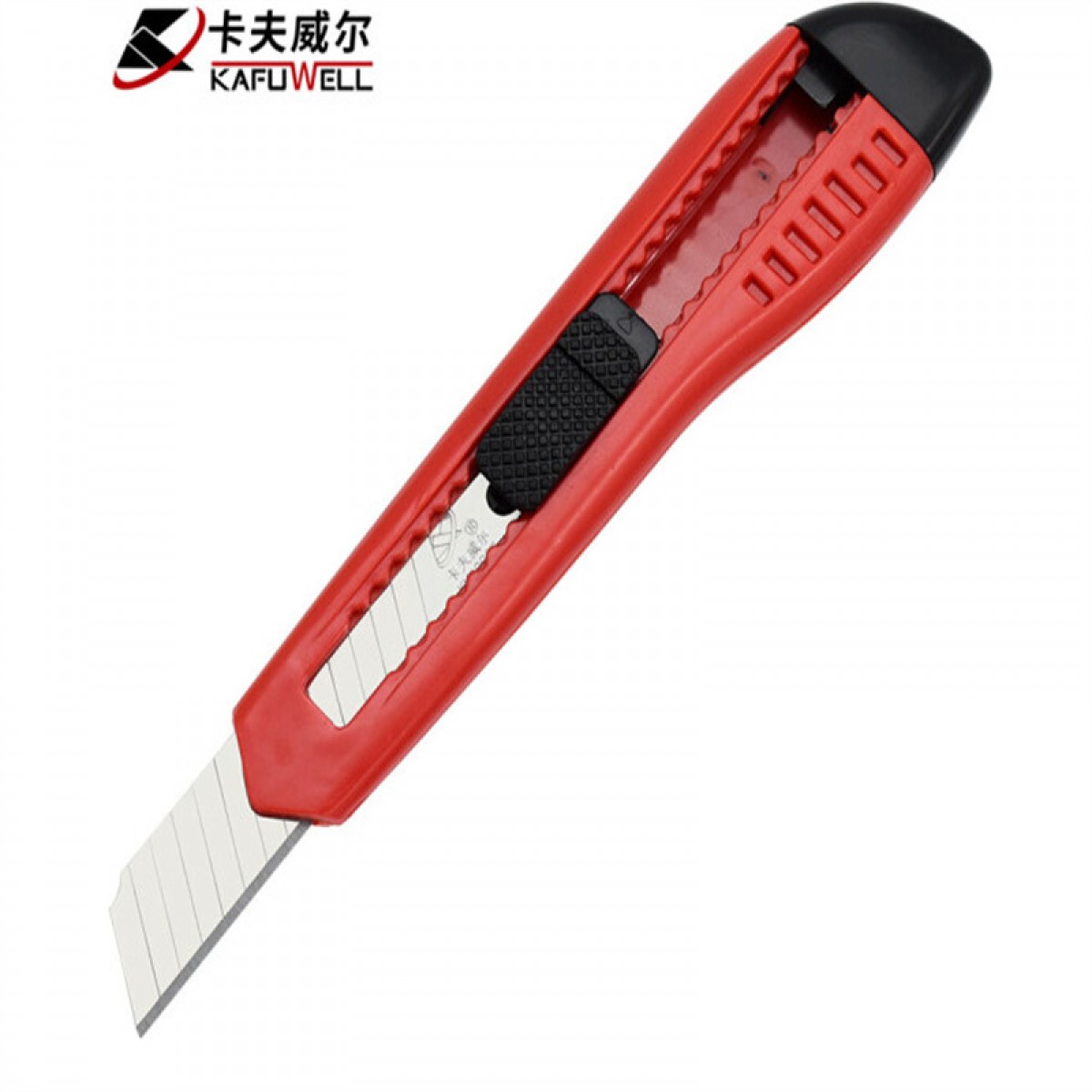 卡夫威尔 塑料美工刀 裁纸刀 壁纸刀 办公家用削笔刀 大号18mm刀片宽度 KU2718 30个起订 单位：个