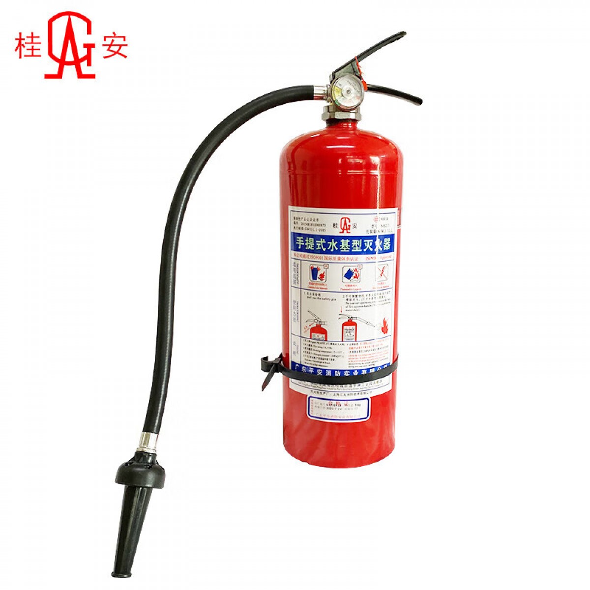 桂安 MSZ/3 手提式水基型灭火器3L 汽车载用环保消防泡沫酒店工厂房仓库用3升定制 单位：具