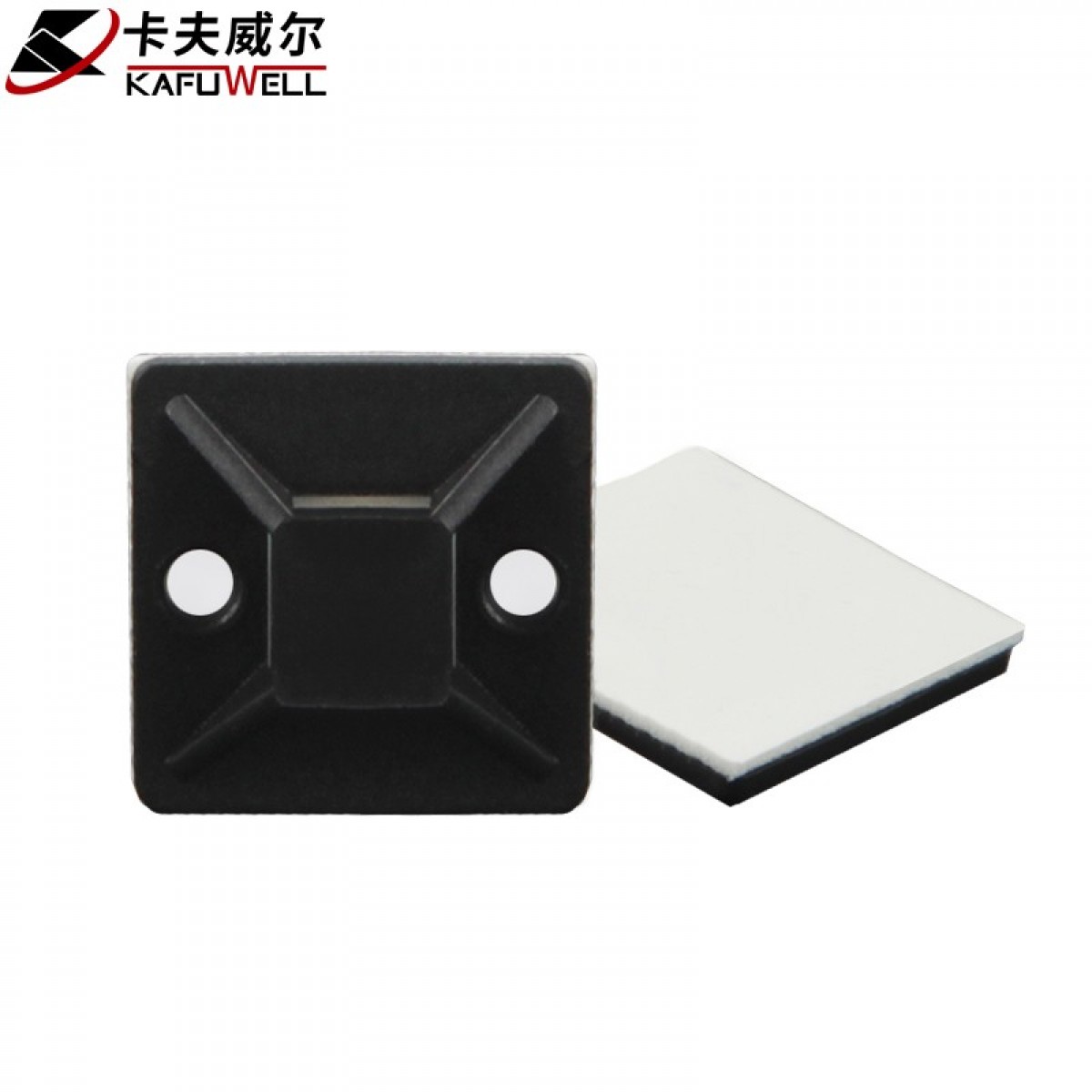 卡夫威尔 尼龙扎带固定盘 25*25 mm 黑色50只装 OT3916 单位：包 20包起订