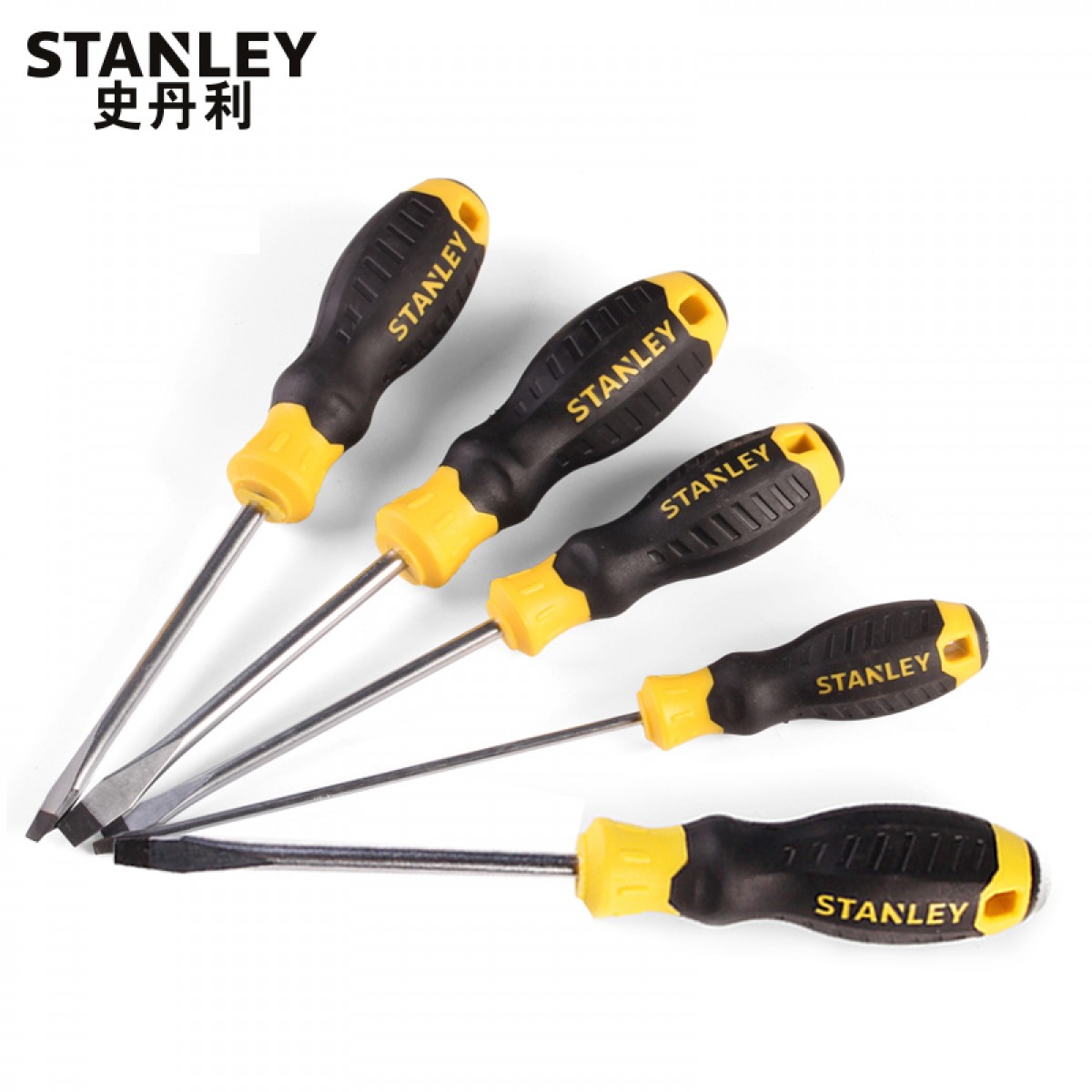 史丹利STANLEY 胶柄一字螺丝批5x100mm   起子 改锥 60-822-23  单位：个 10个起订