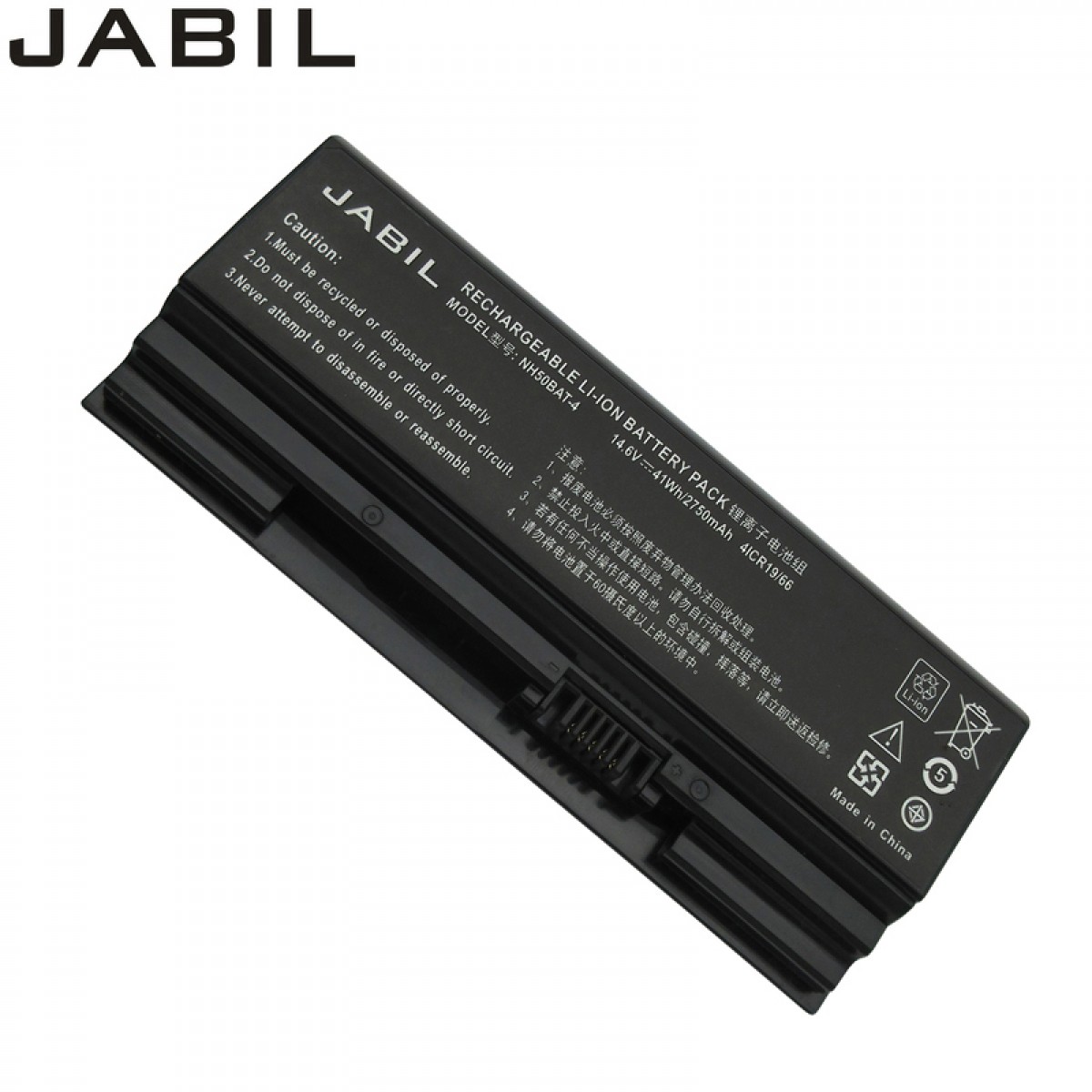 JABIL适用神舟战神Z7M-CT7NK/CT5NA/CT7NA/CU5NA 雷神911plus 911MT/ME 机械师T58-V/VB NH50BAT-4笔记本电池
