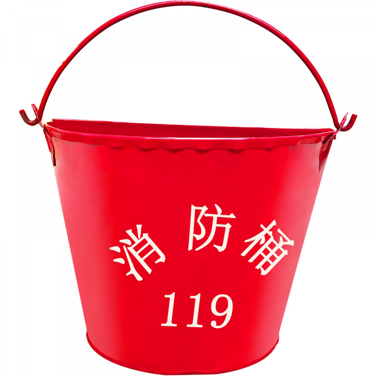 虎鲸安（HJ）消防沙桶黄沙半圆圆形烤漆应急铁桶急救桶 红色  单位：个  3个起订