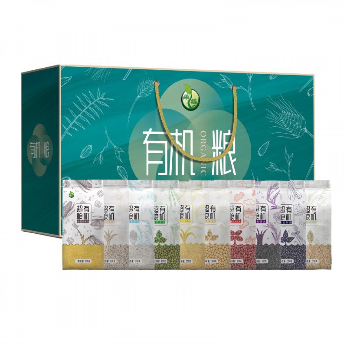 禾煜（HEYU） 杂粮干货礼盒 不熏不掺不染 五谷杂粮礼盒 粥料礼盒 超有粮机3240g 单位：盒