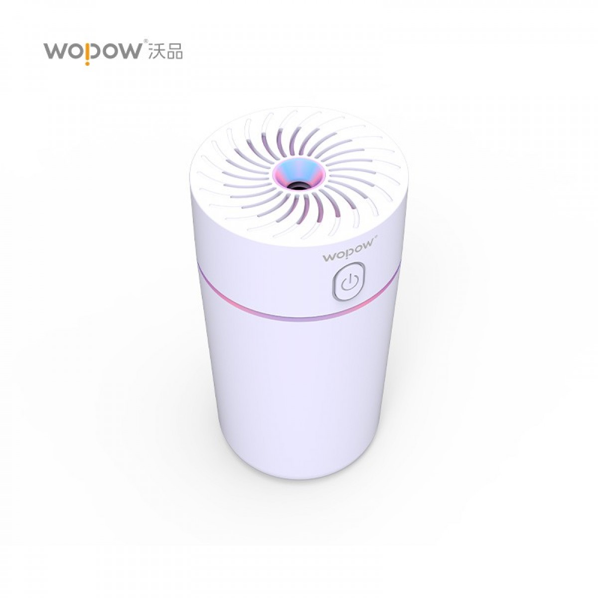 沃品 （WOPOW）HM03P七彩杯加湿器迷你便携氛围灯加湿器车内家用办公室大容量  白色 单位：个