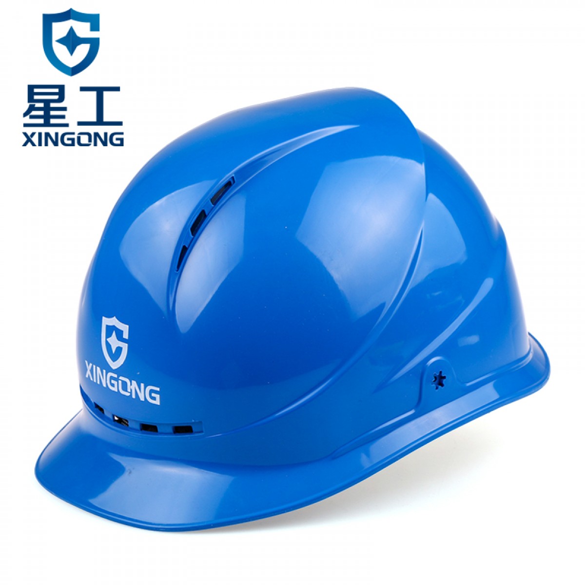 星工（XINGGONG）透气安全帽 ABS 建筑工程工地 电力施工 领导监理XGA-3（蓝色）