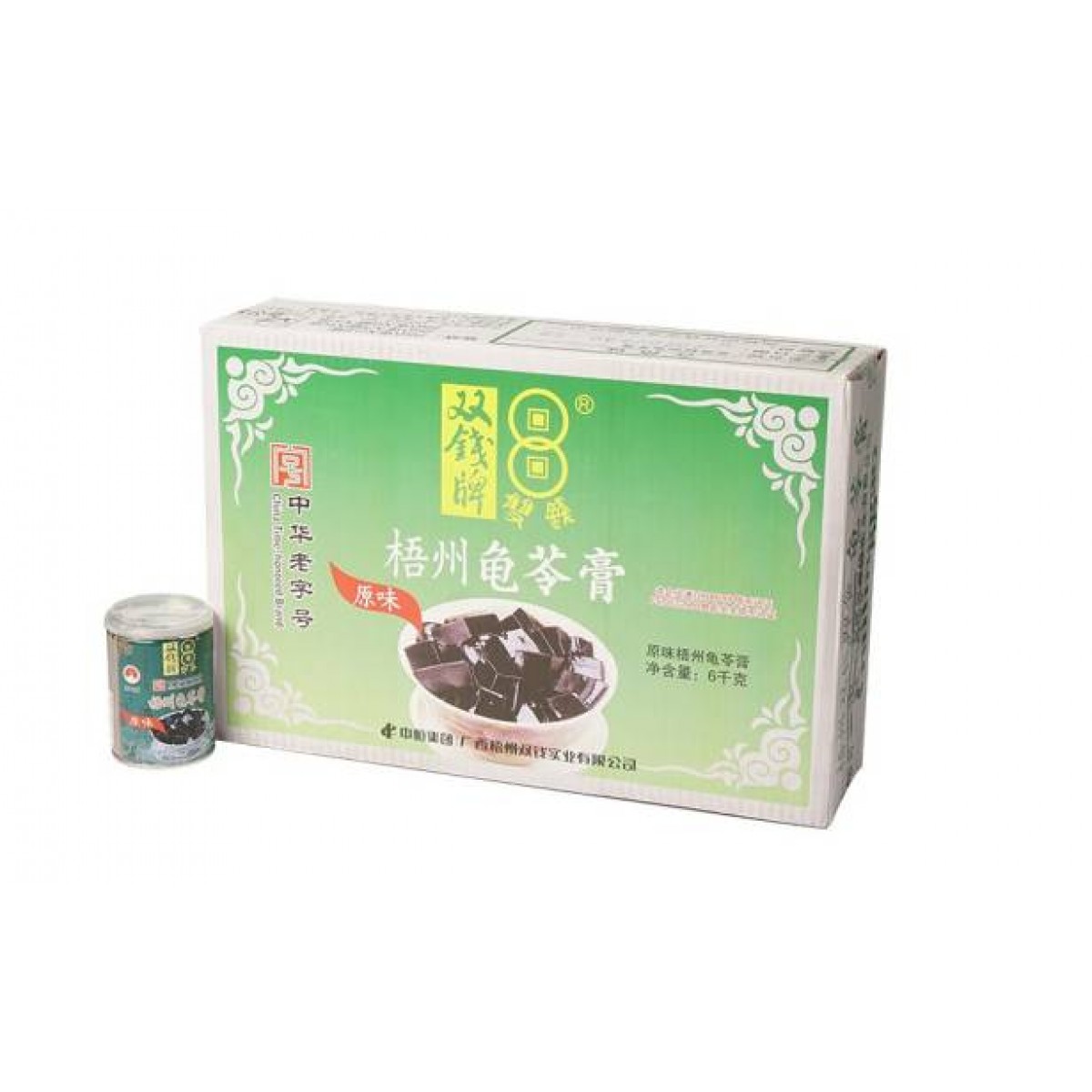 双钱牌龟苓膏原味易拉罐装250g*24罐超值即食烧仙草布丁果冻 250g*24罐
