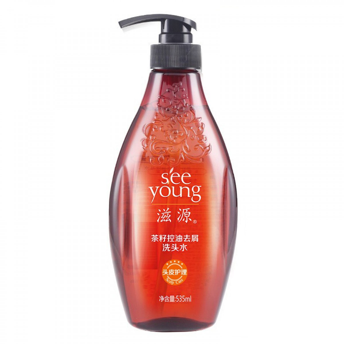滋源茶籽洗发水无硅油控油去屑洗发露535ml（油性头皮适用）3瓶起订