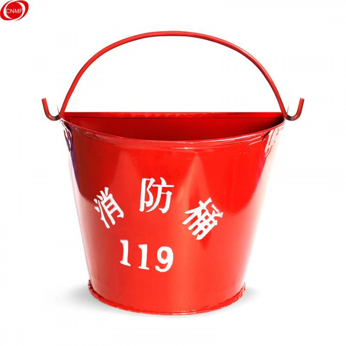 谋福 CNMF 8487 加厚消防黄沙桶 半圆形烤漆铁材质 加油站使用桶 扑火工具 消防器材 单位：个