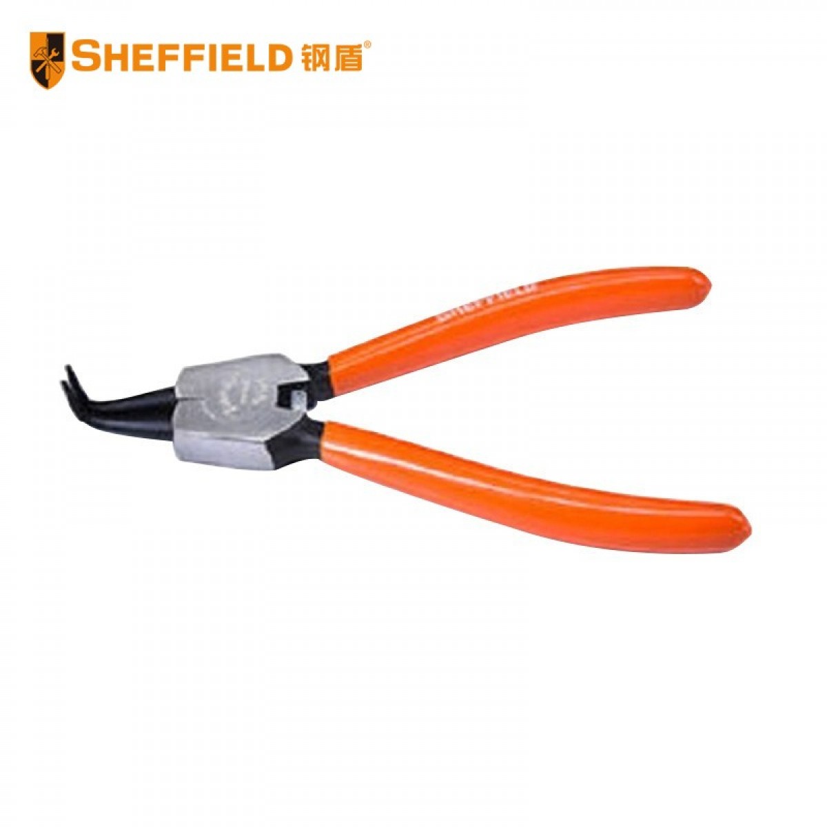钢盾 SHEFFIELD S047007 德式轴用弯嘴卡簧钳7英寸挡圈钳多功能卡环钳卡黄钳