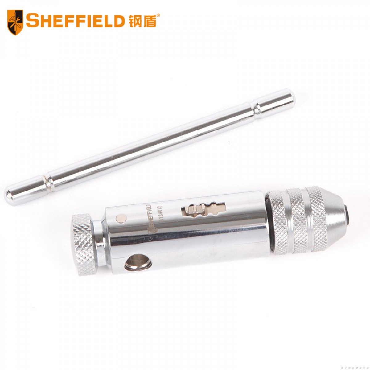 钢盾 SHEFFIELD S134013 T型棘轮丝锥绞手M5-M12 丝攻扳手 丝锥板 牙夹头 双向棘轮丝锥绞手