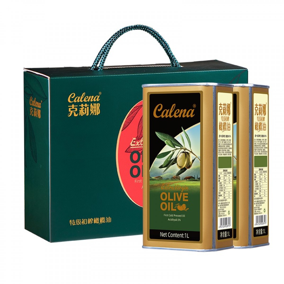 克莉娜 calena 特级初榨橄榄油 1L*2礼盒