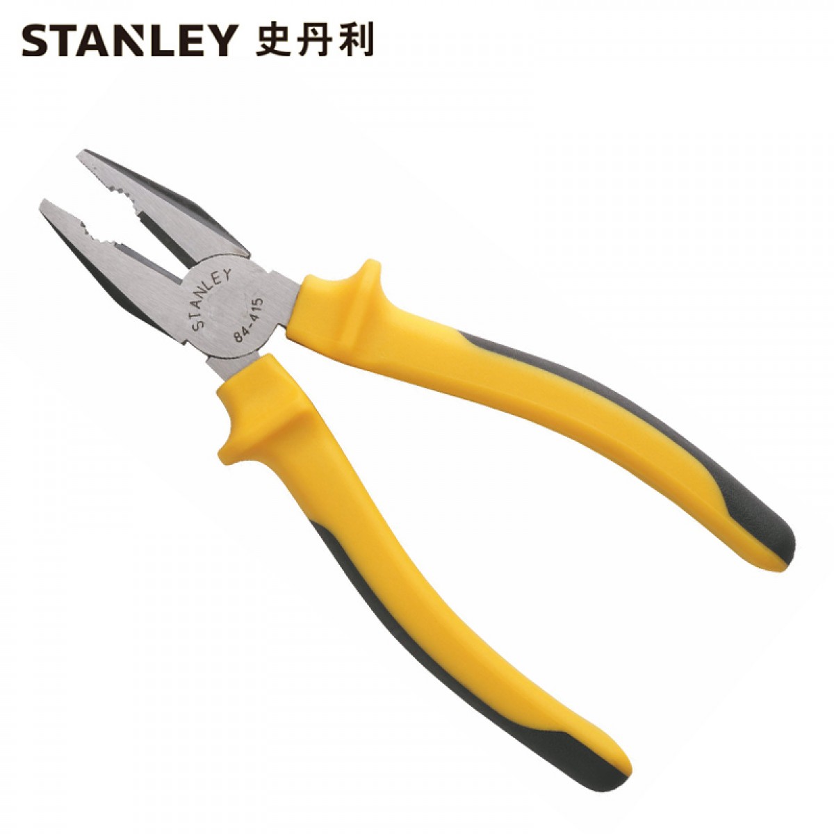 史丹利STANLEY 钢丝钳7英寸双色柄 老虎钳子平口钳多功能钳子 84-415-23