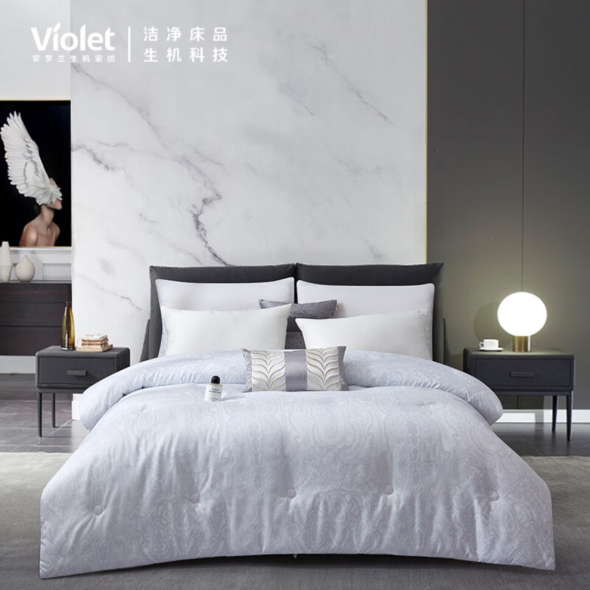 紫罗兰（Violet） 紫罗兰 茶香春秋被VDZLPBZ10411被子纤维被 保暖优质纤维，自然蓬松 单位：盒