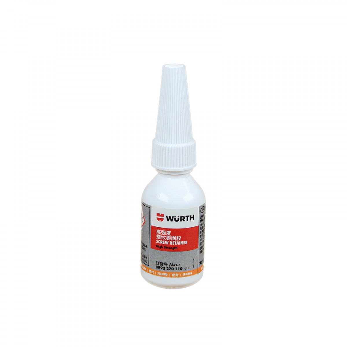 伍尔特（WURTH）0893270110 高强度螺纹锁固胶-10G