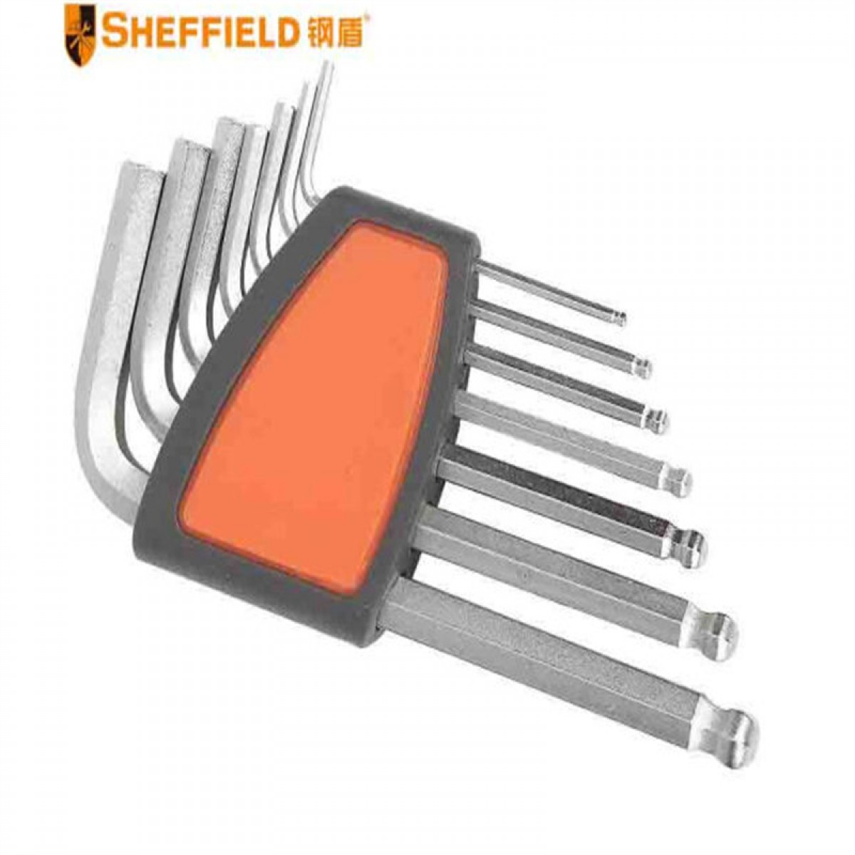 钢盾 SHEFFIELD S050001 7件套公制球头内六角扳手 3套起订 单位：套