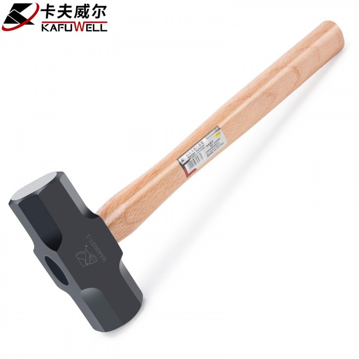卡夫威尔 青冈木手柄八角锤子大铁锤铁匠锤砸墙铁榔头900G  HA4001T-1