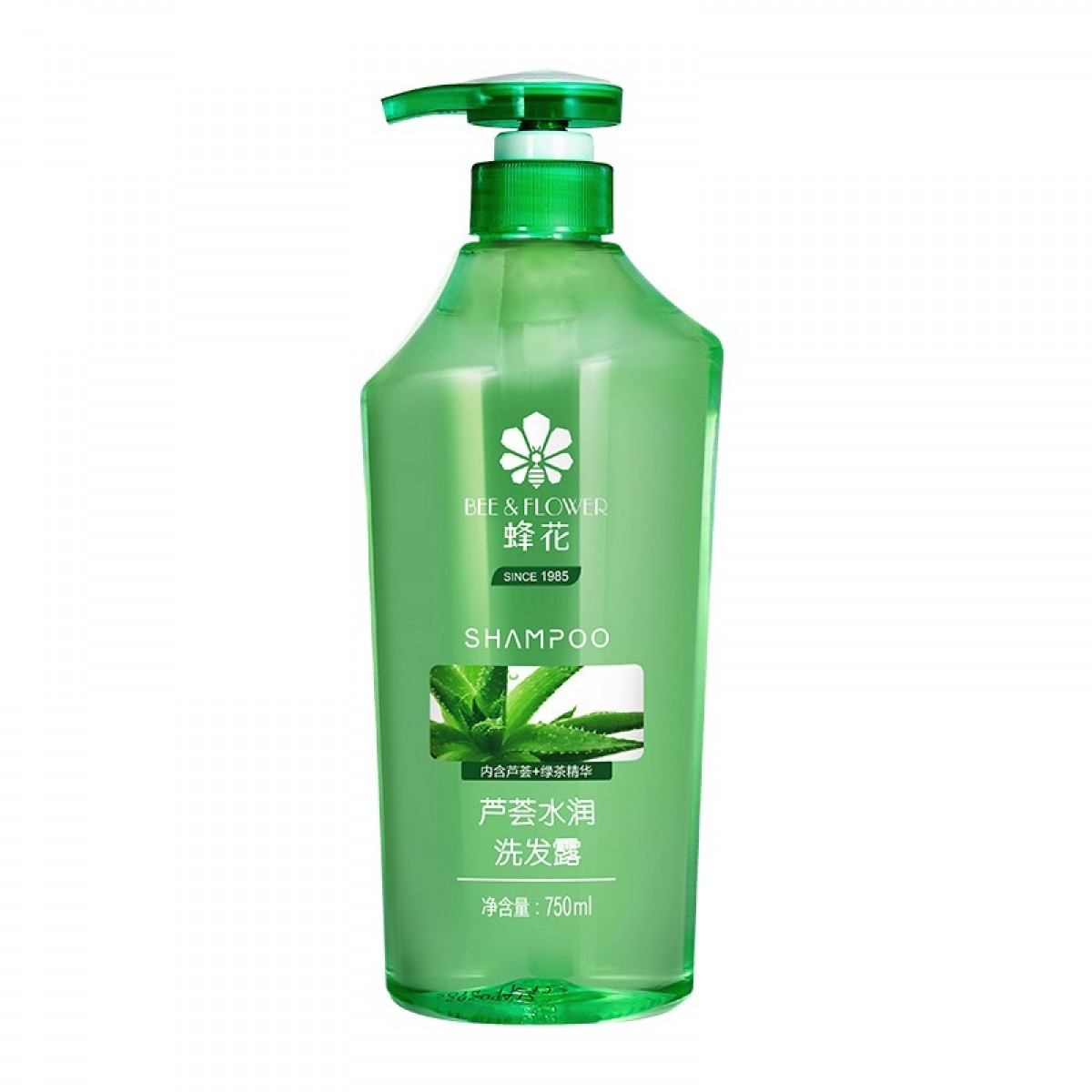 蜂花无硅油洗发水控油芦荟精华去油男女士蓬松清爽洗发露膏750ml 单位：瓶 3瓶起订