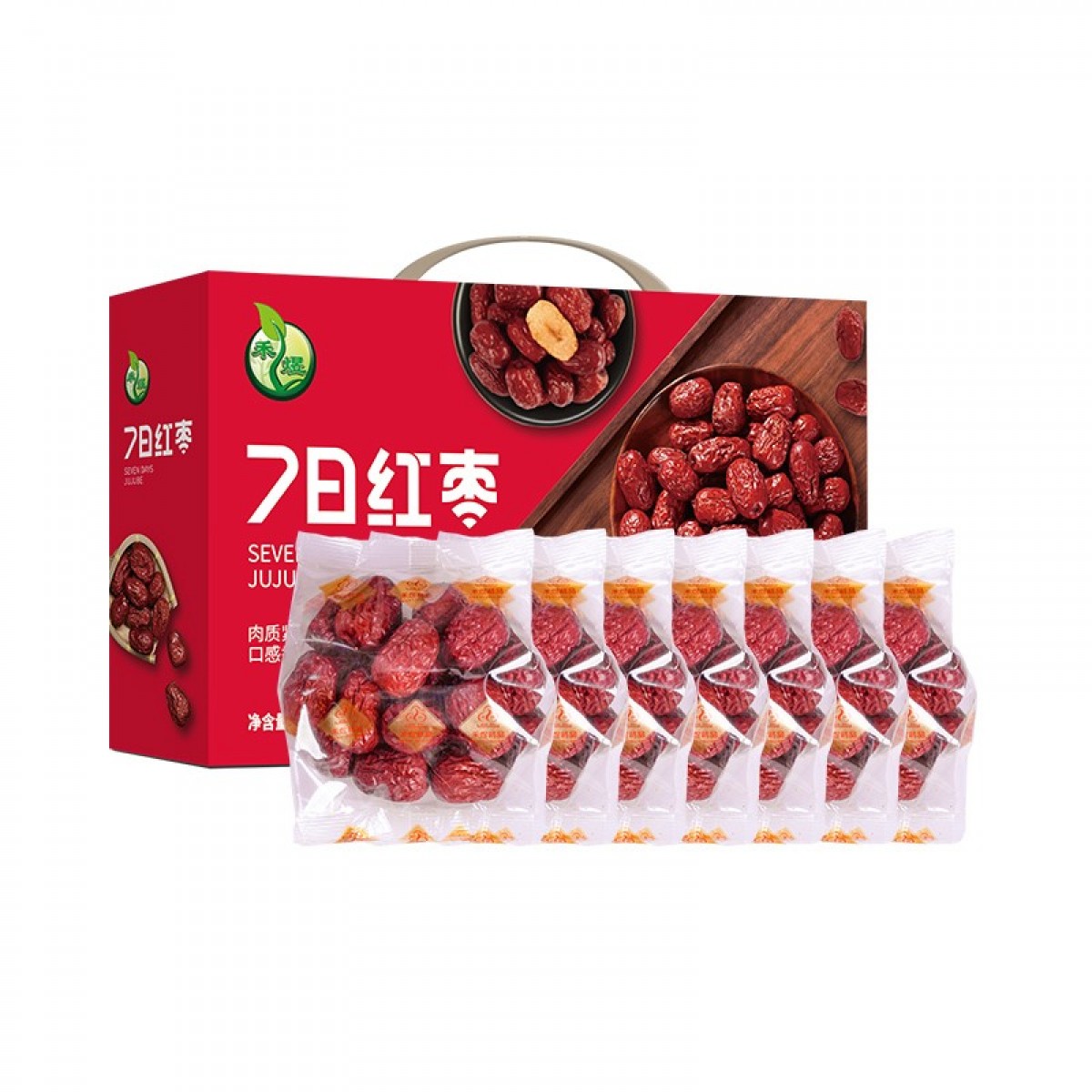 禾煜 夏季杂粮干货礼盒 不熏不掺不染 五谷杂粮礼盒 甄选礼盒 粥料礼盒 7日红枣礼盒560g