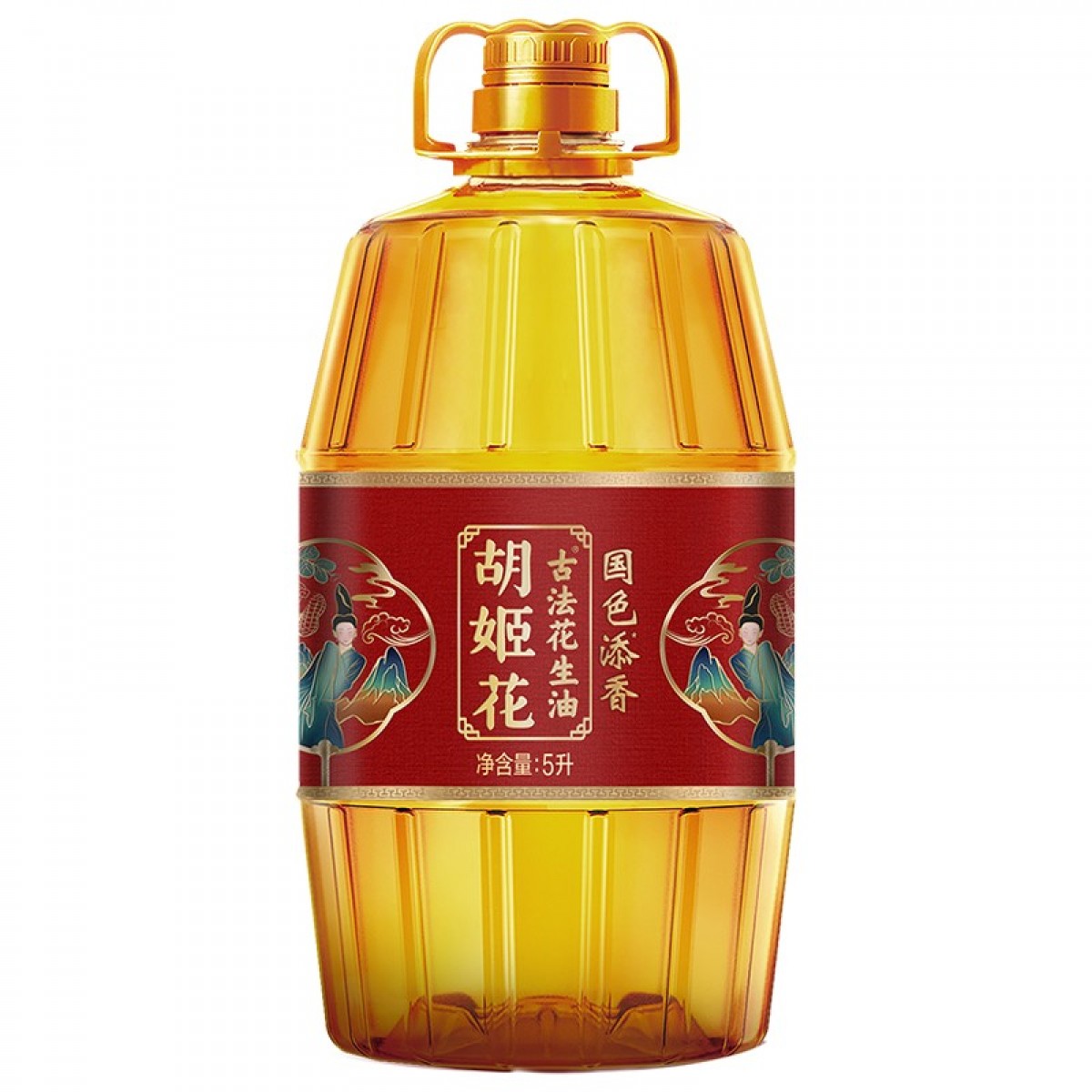 胡姬花 国色添香古法花生油5L桶装 5L 单位：桶