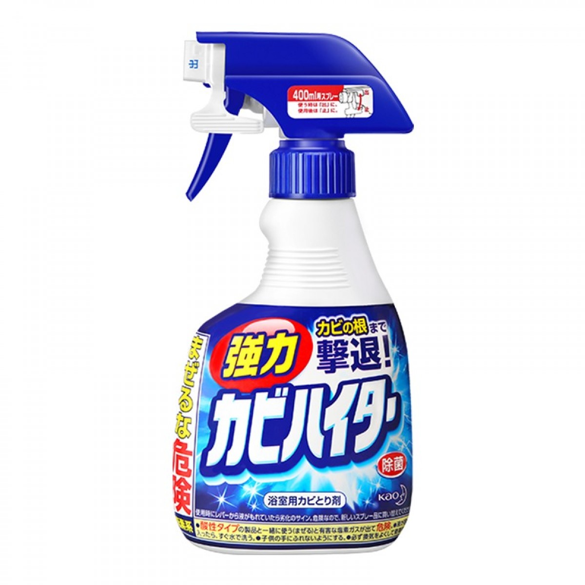 花王（KAO）强力除霉剂泡沫清洁喷剂 浴室清洁剂 瓷砖清洁剂 墙面瓷砖强力除霉剂日本进口400ml 单位：瓶 3瓶起订
