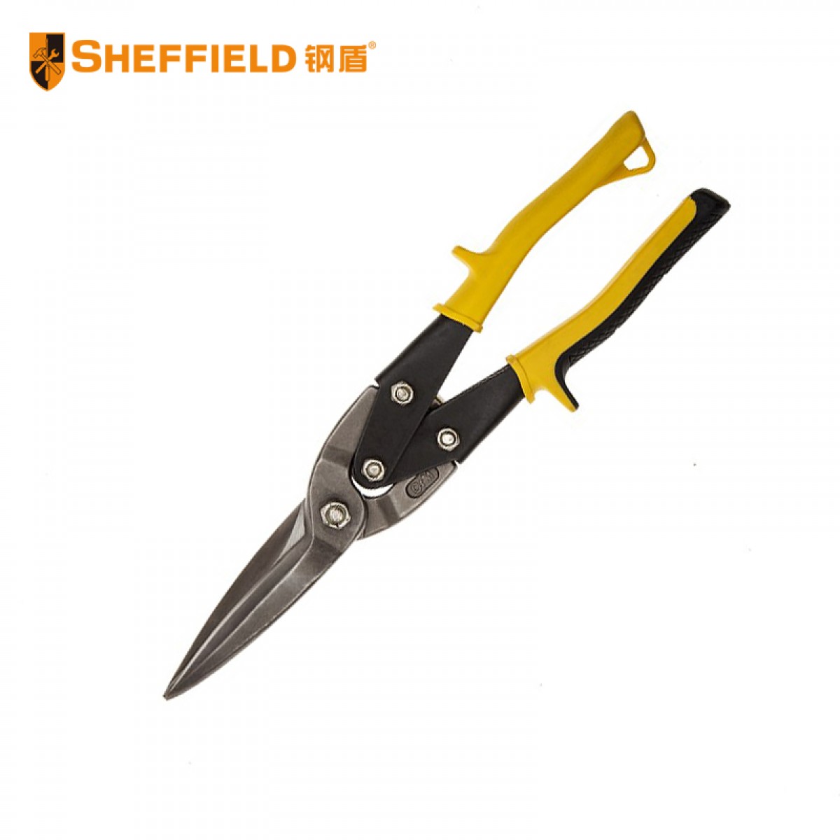 钢盾 SHEFFIELD S068104 长直头航空剪10英寸 铁皮剪刀工业剪子手工多功能强力金属龙骨铝扣板航空剪
