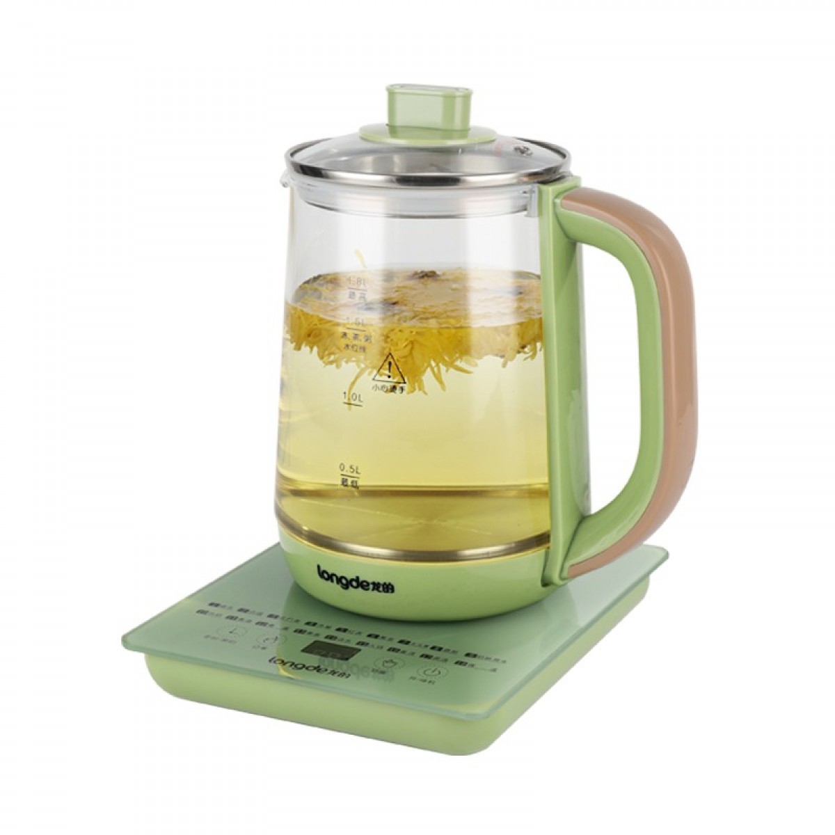龙的（longde）养生壶电水壶烧水壶多功能花茶壶电茶壶煮水壶开水壶玻璃水壶 LD-YS1896 单位：台