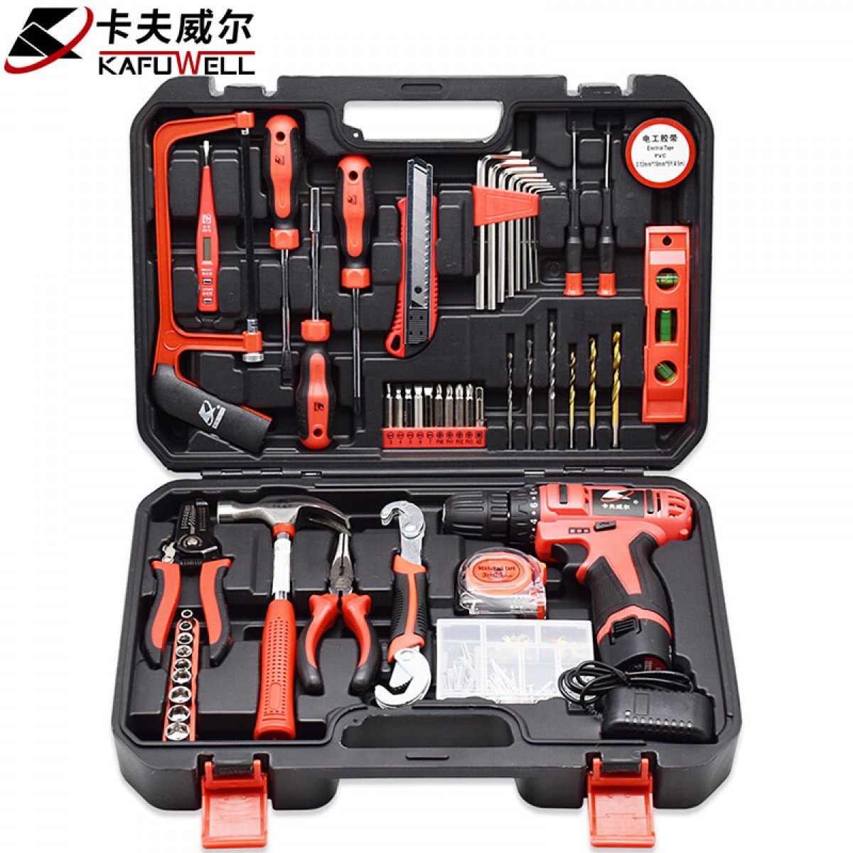 卡夫威尔  扳手套装开口扳手精品呆扳手组套8件套6-24mm WR5012G