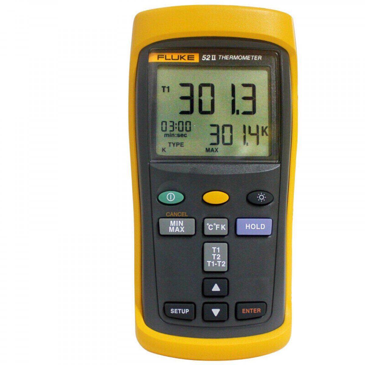 福禄克（FLUKE）52-2  接触型热电偶测温仪 数显温度计  FLUKE-52-2 CMC