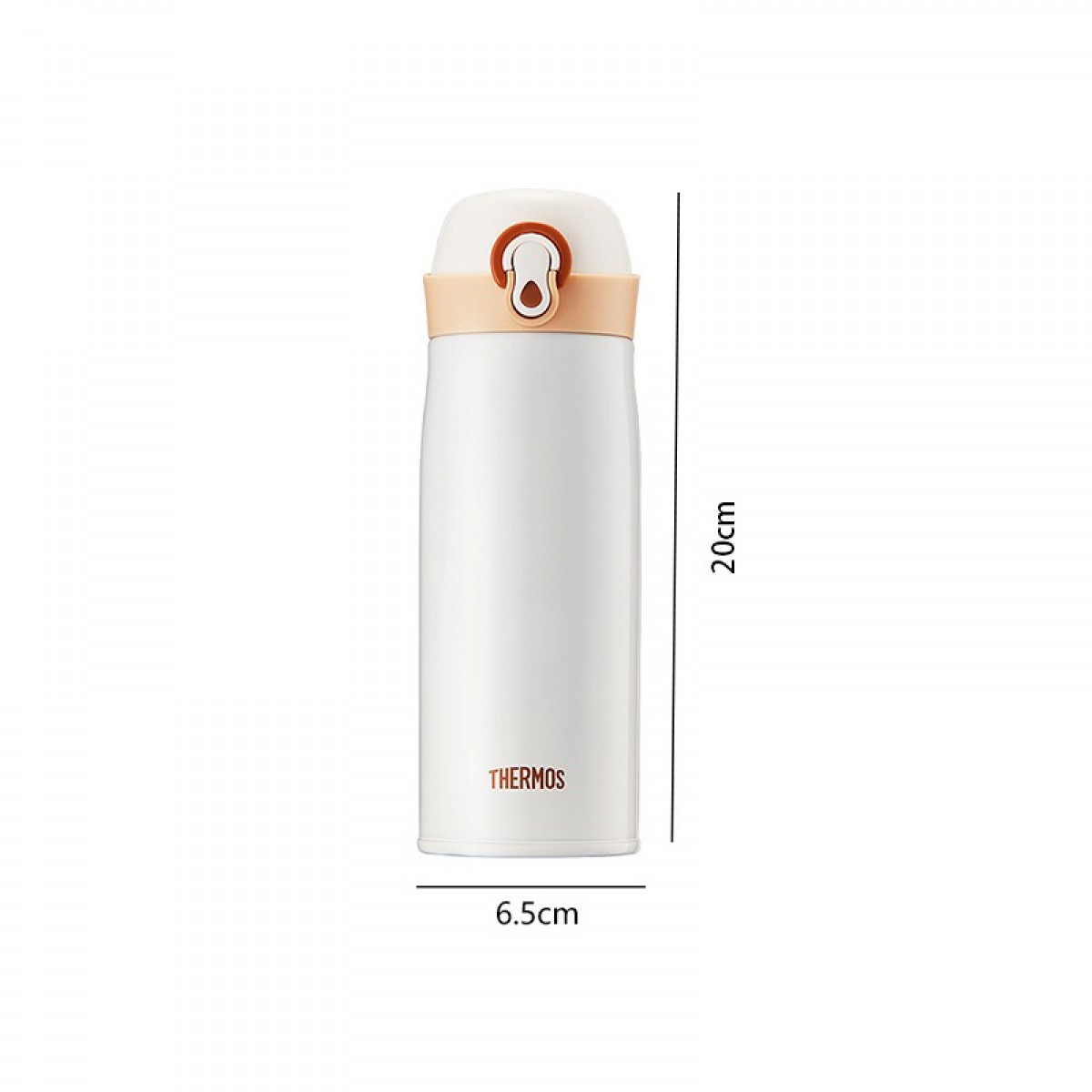 膳魔师（THERMOS）保温杯水杯316L高真空不锈钢杯子400ml TCME-400S 白色 单位：个