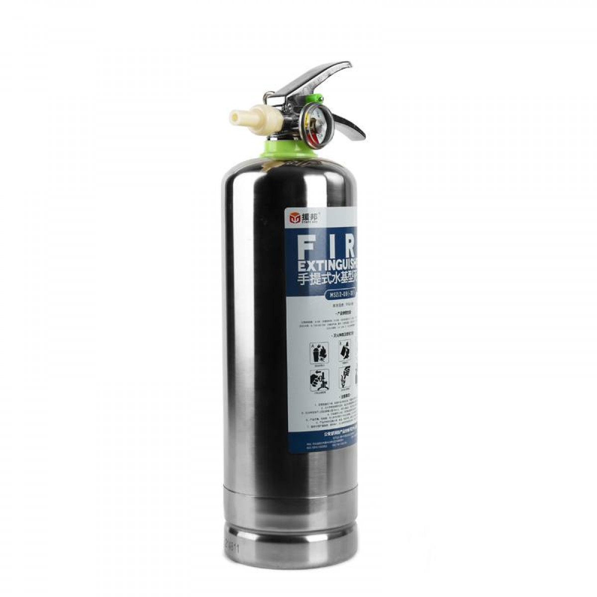 援邦 低温防冻款水基灭火器 不锈钢2L 汽车车载家用灭火器  零下30度 单位：个 20个起订