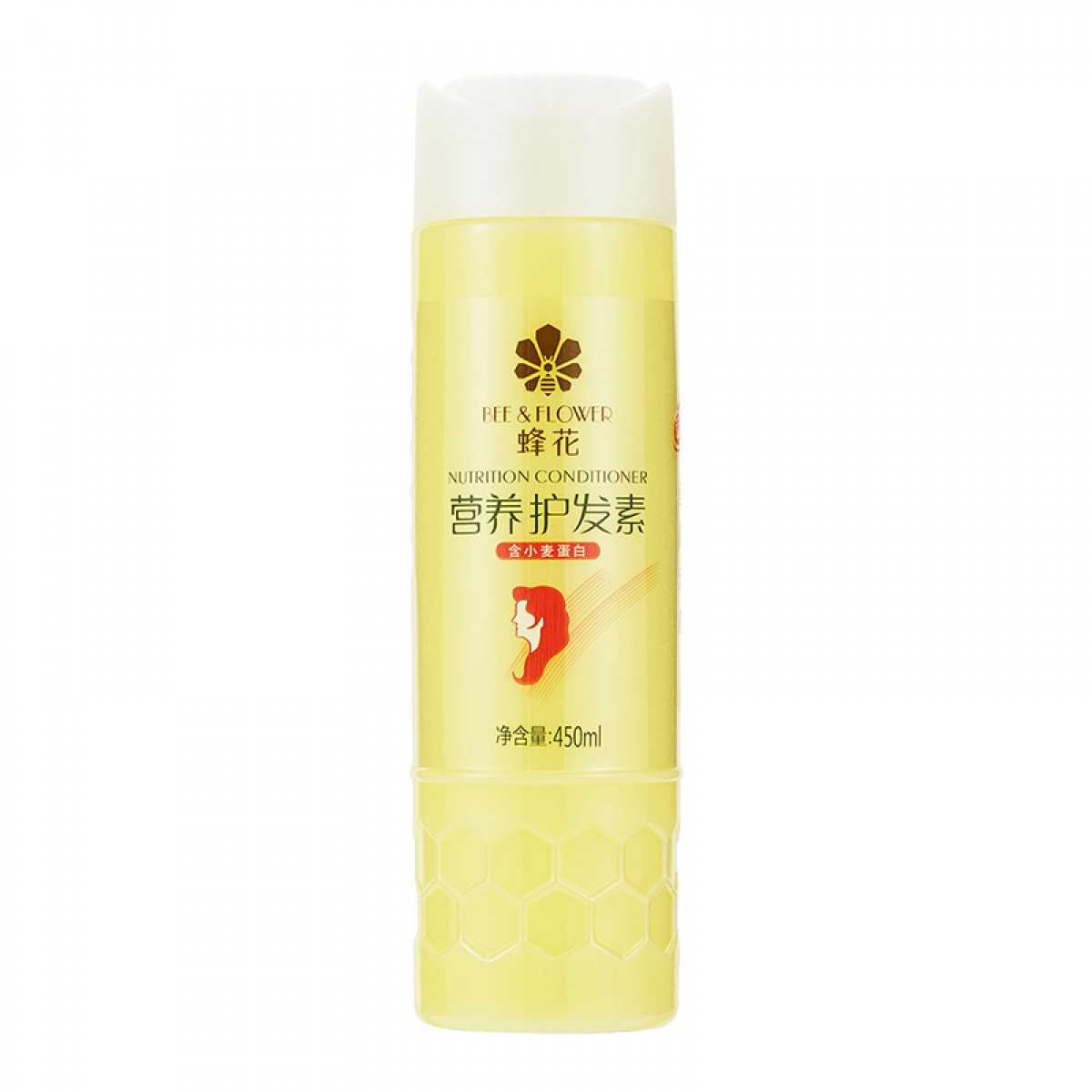 蜂花柔顺护发素450ml小麦蛋白营养润发乳修护毛躁干枯补水女男士通用450ml 单位：瓶 10瓶起订