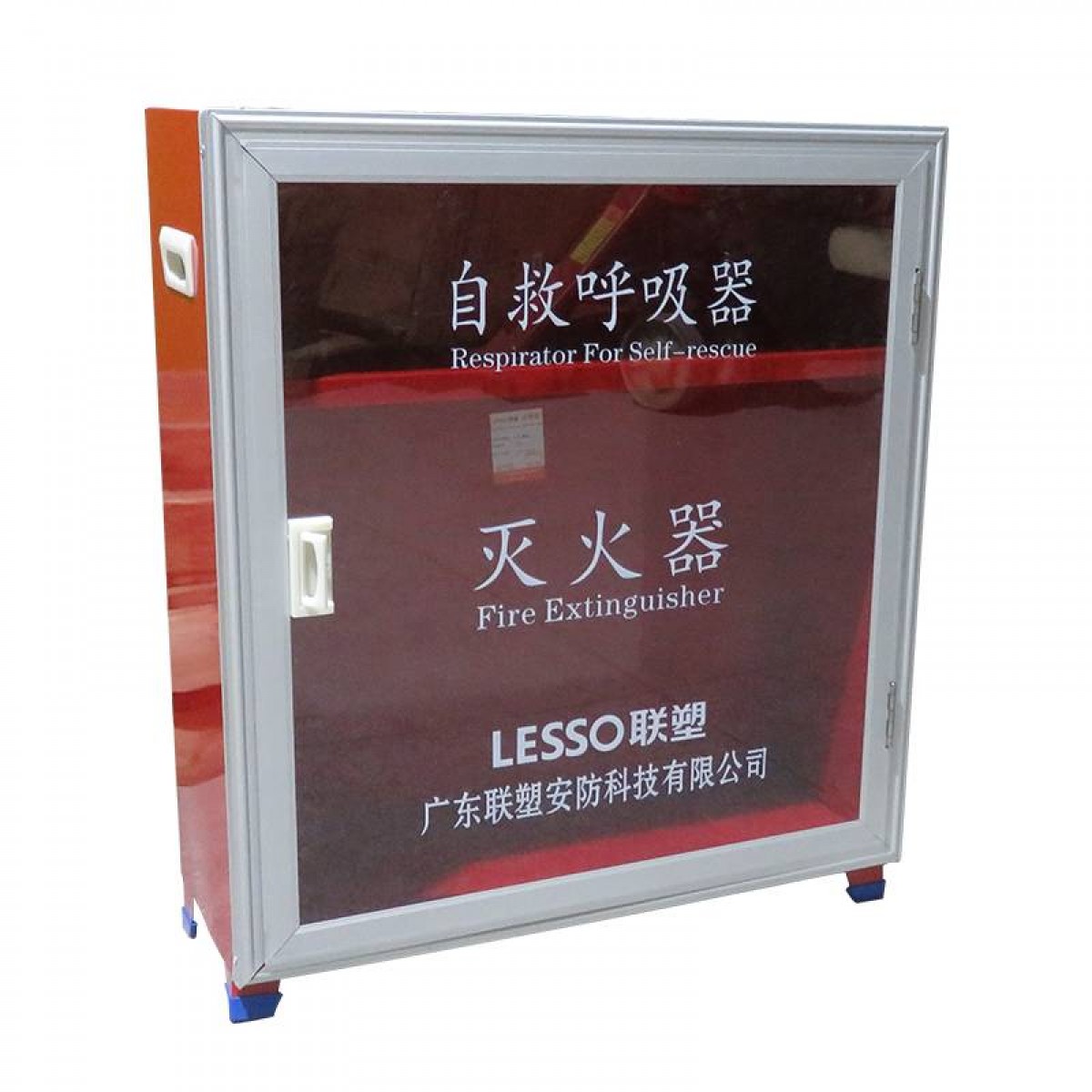 联塑 XMHDF24*1.0 呼组合灭火器箱 可放4个4kg干粉灭火器+4个防毒面具