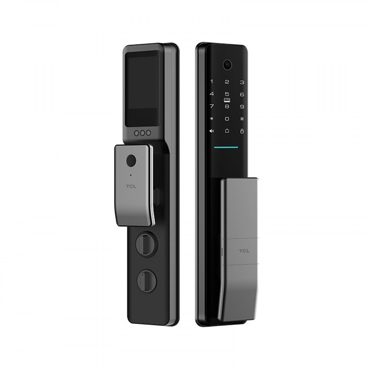 TCL-万家 指纹锁智能锁猫眼可视防盗门智能门锁密码锁家用猫眼防盗电子锁K5C K5C 单位：把