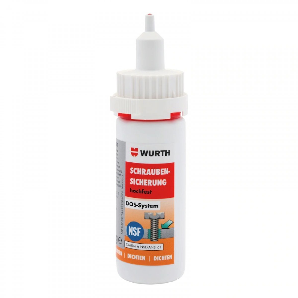 伍尔特（WURTH）0893270050 高强度螺纹紧固胶-DOS-50G