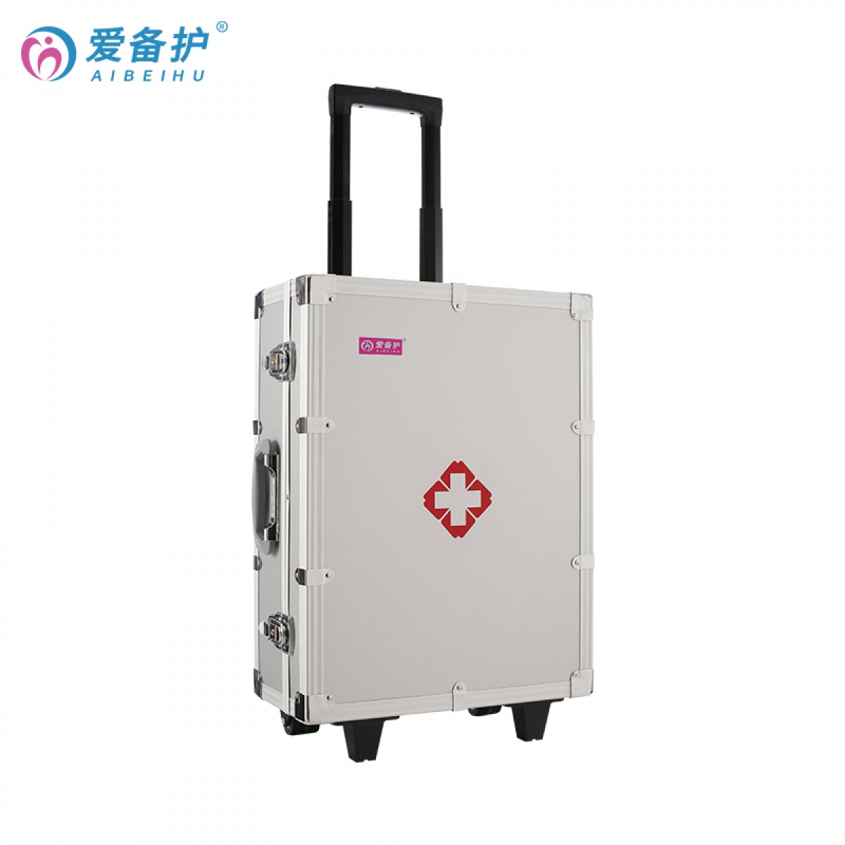 爱备护 专业救护急救箱安全生产内科型急救箱型应急出诊箱带拉杆M004 ABH-M004A(带拉杆) 单位：个