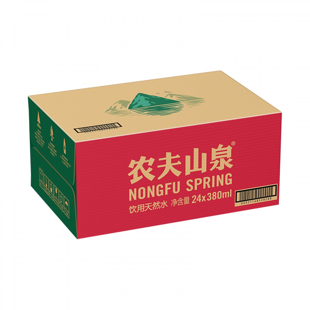 农夫山泉天然饮用水整箱装泡茶会议商务小瓶水整箱装店有矿泉水纯净水 380ml*24瓶/箱 单位：箱