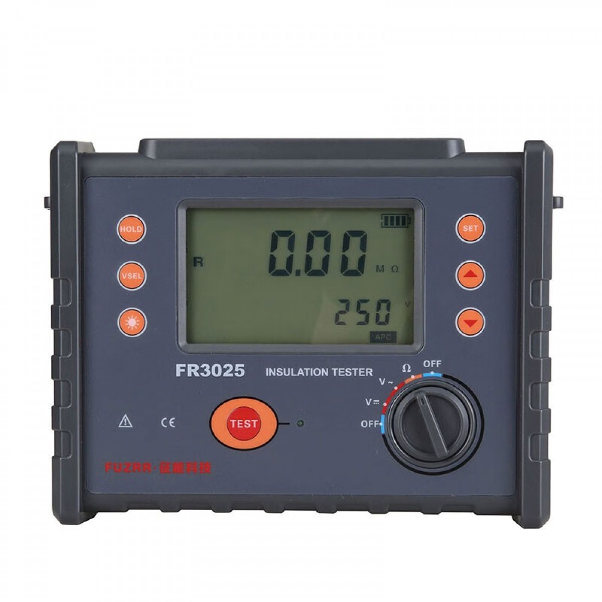 FUZRR 征能FR3025数字式绝缘电阻测试仪5000V高精度绝缘摇表10KV   单位：台