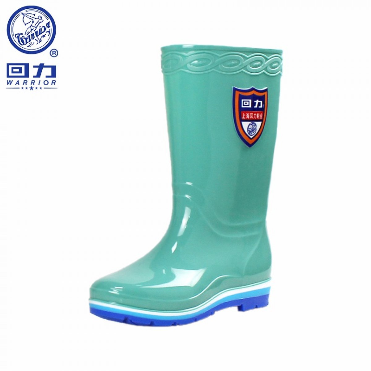 回力雨鞋女式款时尚户外雨靴防水鞋不易滑套鞋舒适耐磨胶鞋 HXL703 绿色中筒（36-40码可选）