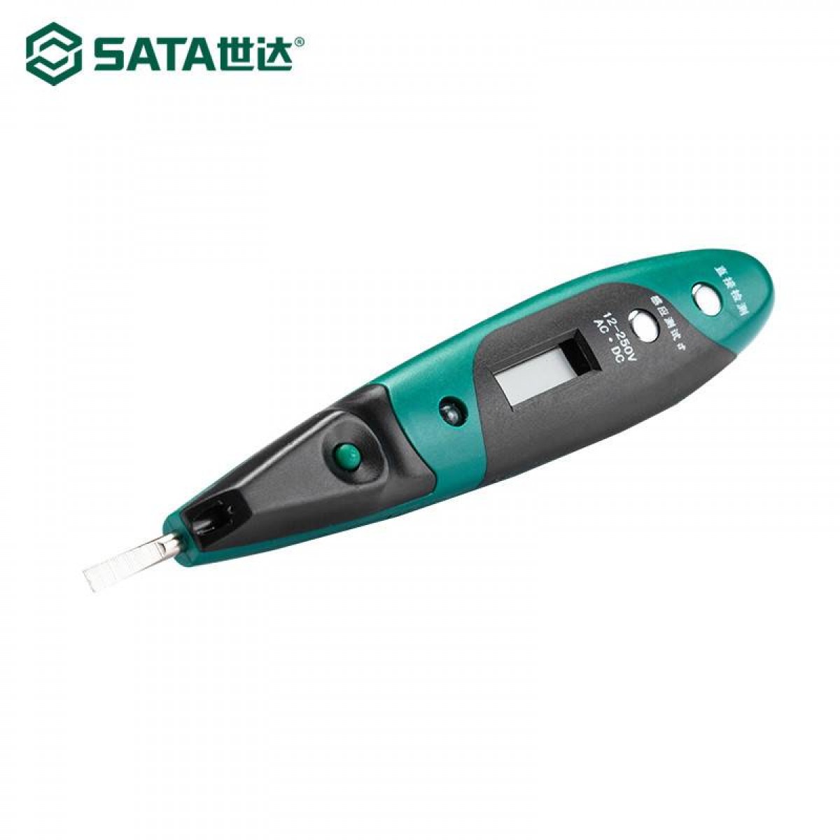 世达（SATA）62602 双色带照明灯数显测电笔接触式验电笔便携式试电笔电工笔