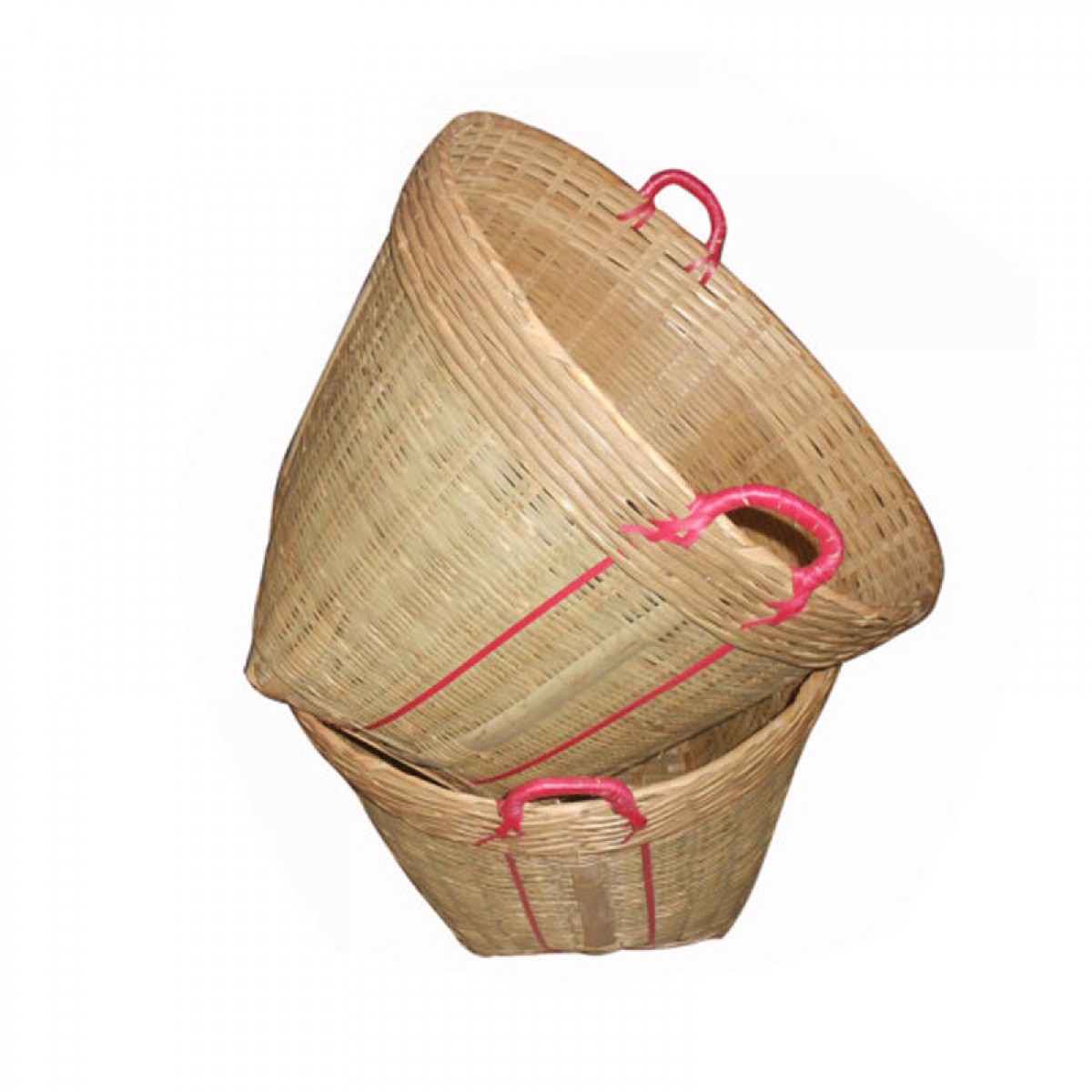 晟泰邦 箩筐竹箩竹编竹篓一对 直径52cm高40cm 单位：个