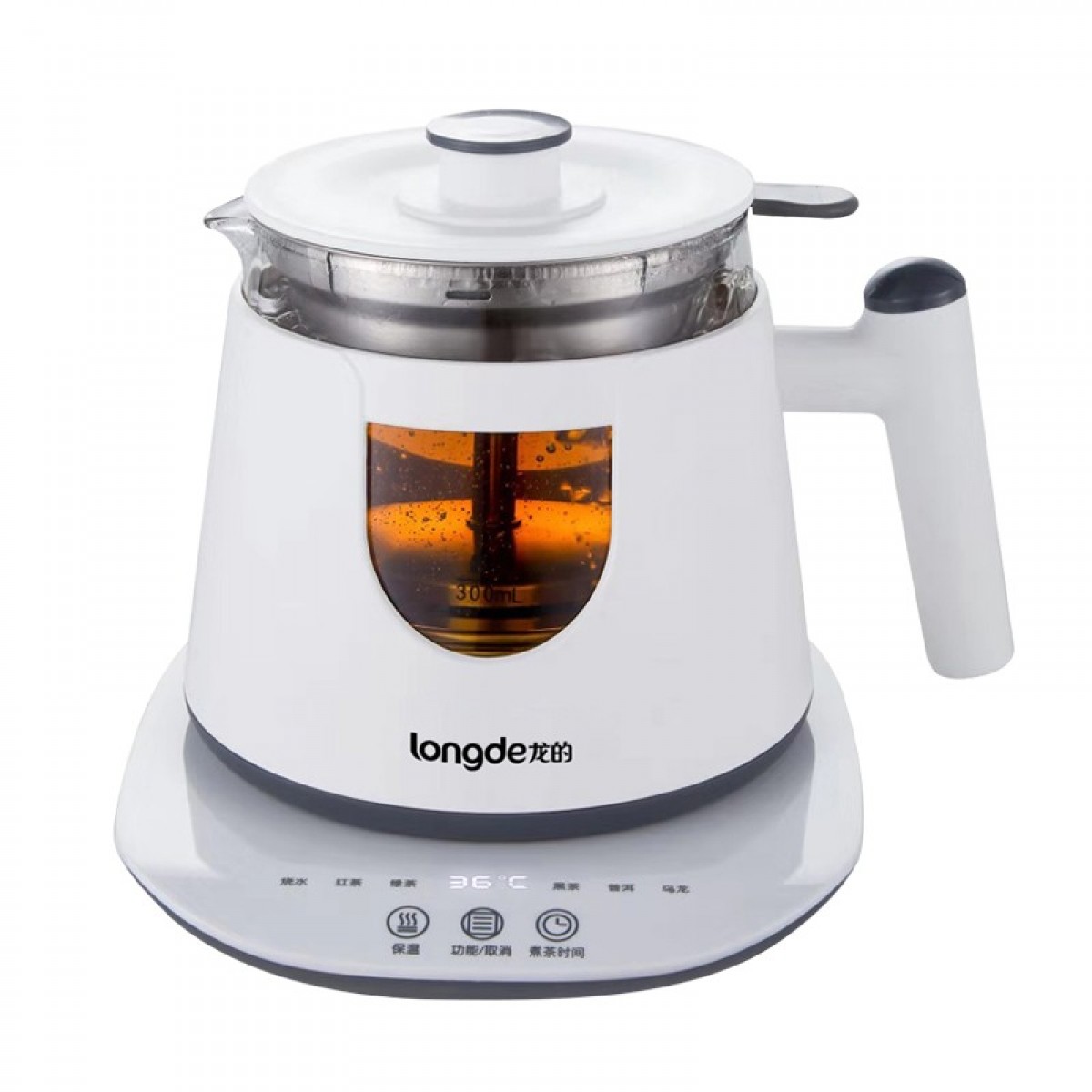 龙的（longde） 煮茶器玻璃加厚 煮茶壶黑茶电茶壶养生壶自动蒸汽煮茶器 蒸茶器 蒸茶壶 LD-ZC081A 单位：台